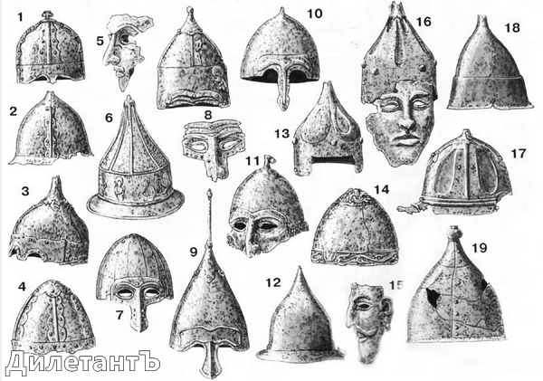 Русские шлемы воинов