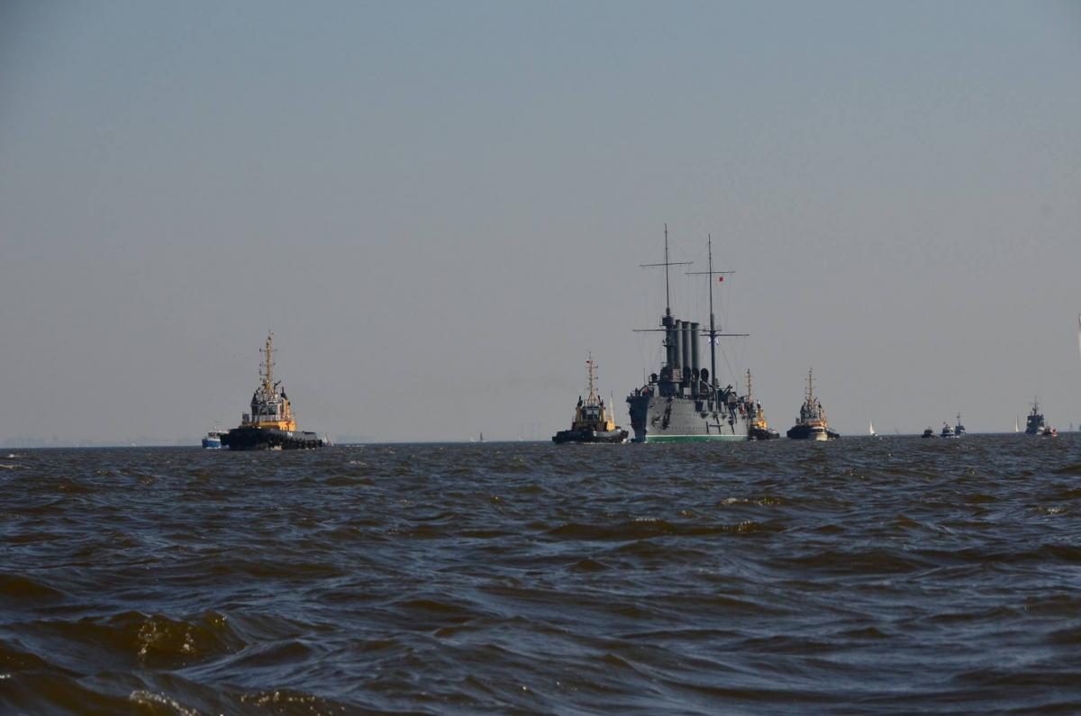 Аврора идет в док