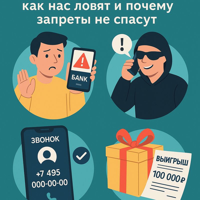 Инфографика: основные схемы телефонного мошенничества и ложные звонки из банка