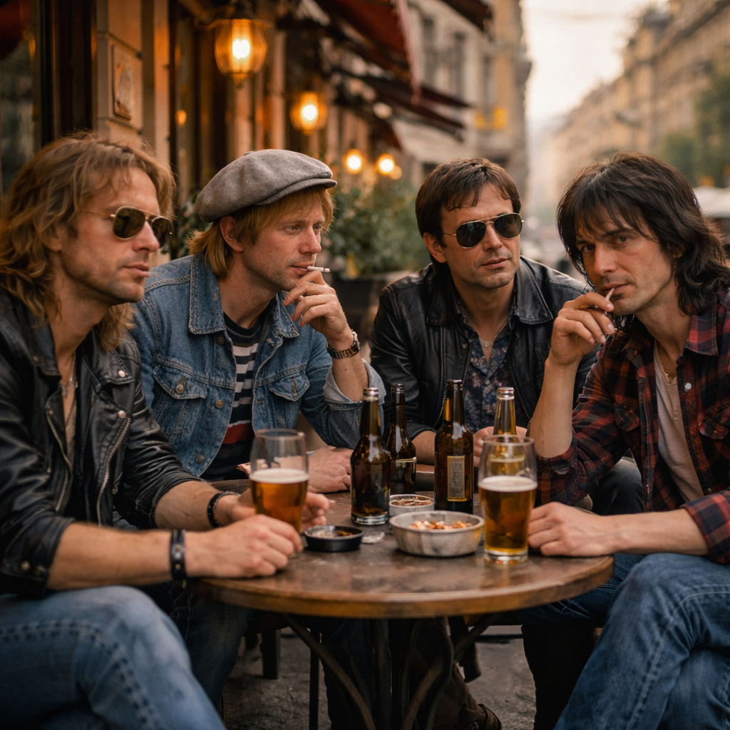 Рокеры на улицах Ленинграда